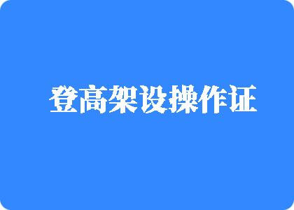 狂操大黑逼登高架设操作证